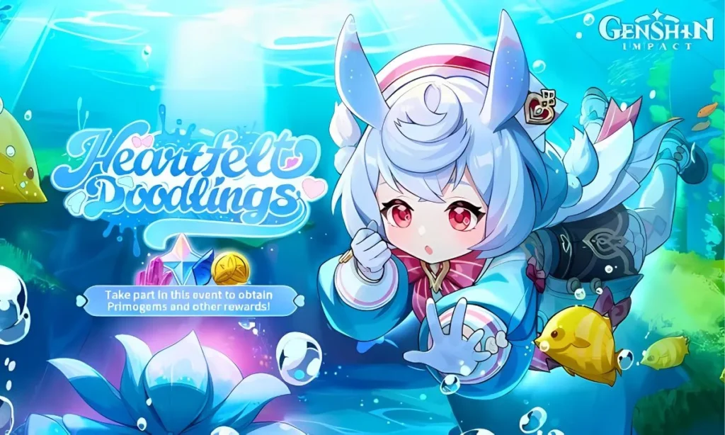 Genshin Impact Heartfelt Doodlings Web Event