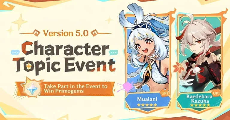 Genshin Impact Character Topic Event