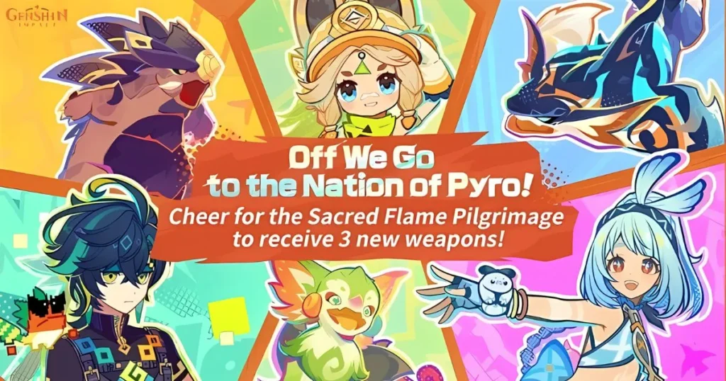 Genshin Impact Off We Go to the Nation of Pyro Web Event