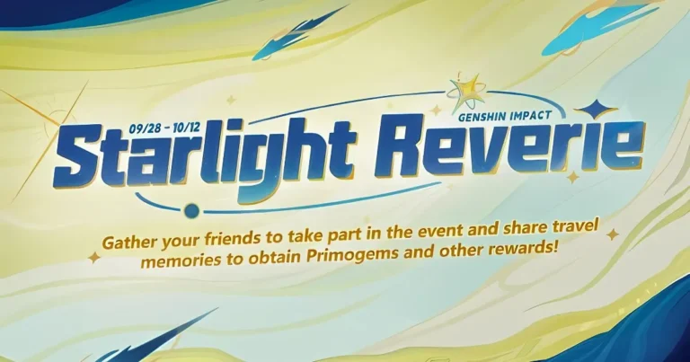 Genshin Impact Starlight Reverie Web Event