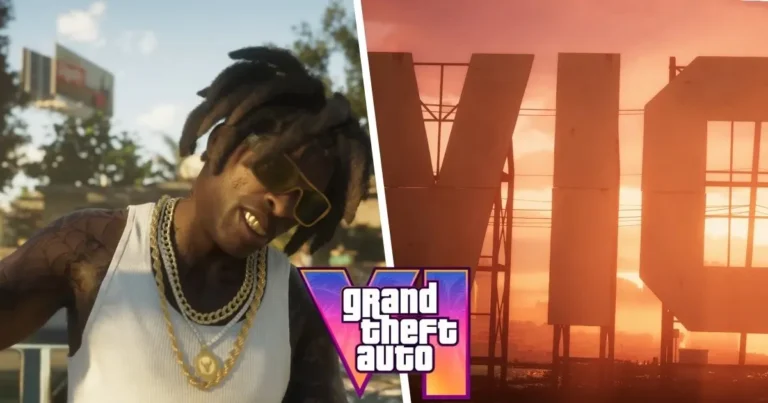 Grand Theft Auto VI logo with a charitable donation message inspired by the r/GTA6 community.