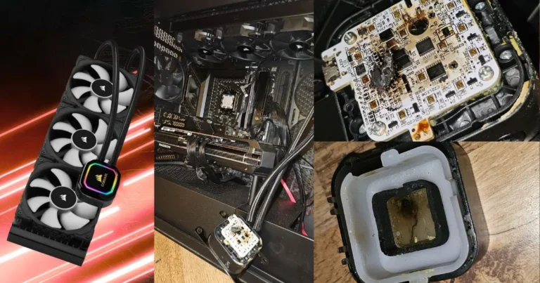 Gamer's AIO Cooler Fails Dramatically During Gameplay – Burning Smell, 105°C Temps