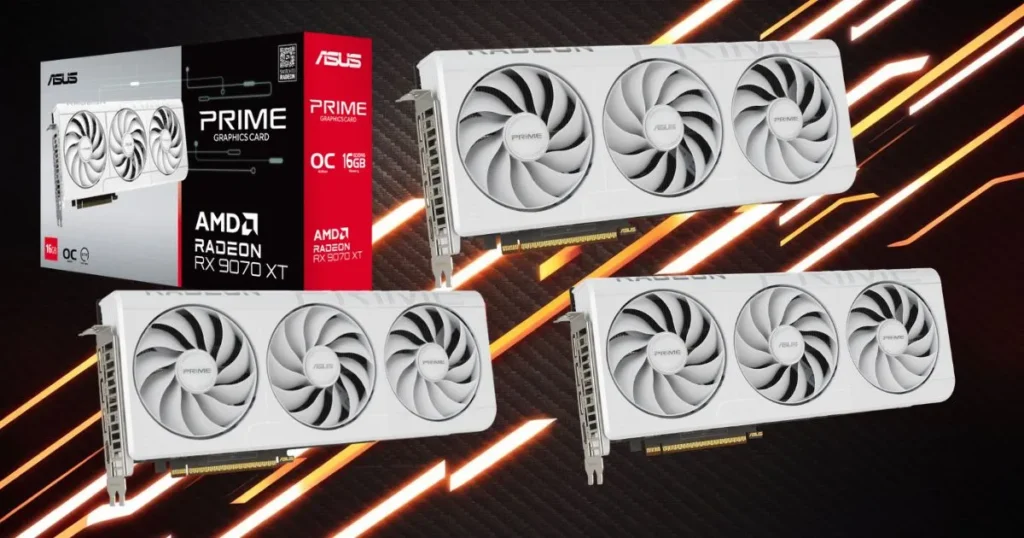 ASUS Expands RX 9000 Series with Sleek White Radeon RX 9070 XT PRIME GPU
