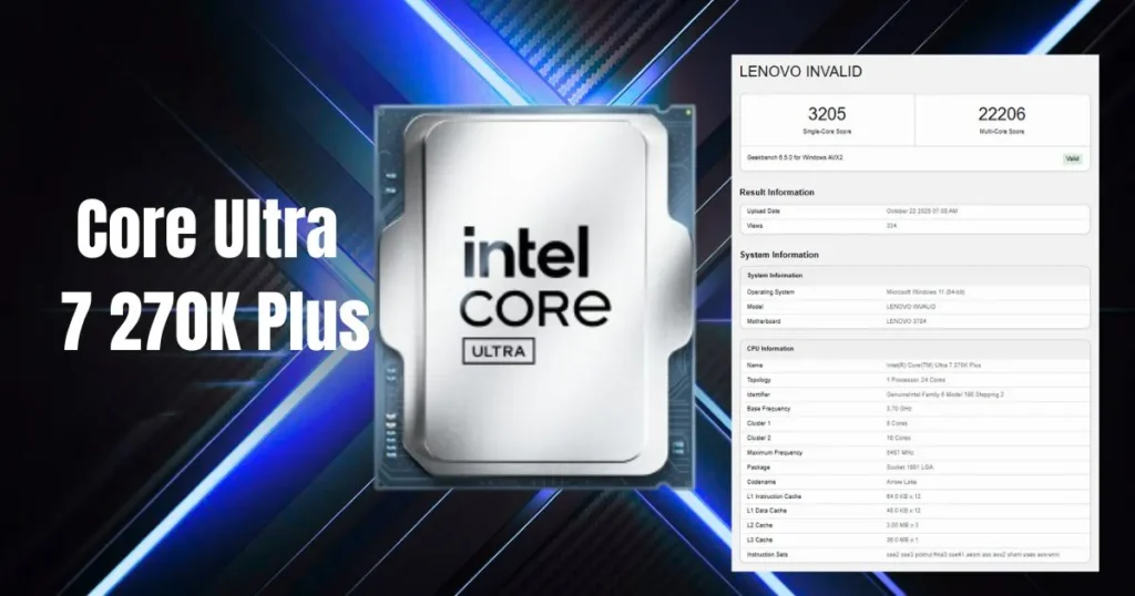 Intel's "Plus" Refresh - Core Ultra 7 270K Plus CPU Leaks with 24 Cores