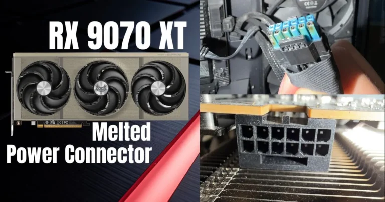 Another High-End AMD RX 9070 XT GPU Suffers Melted Power Connector, Marking Third Known Case