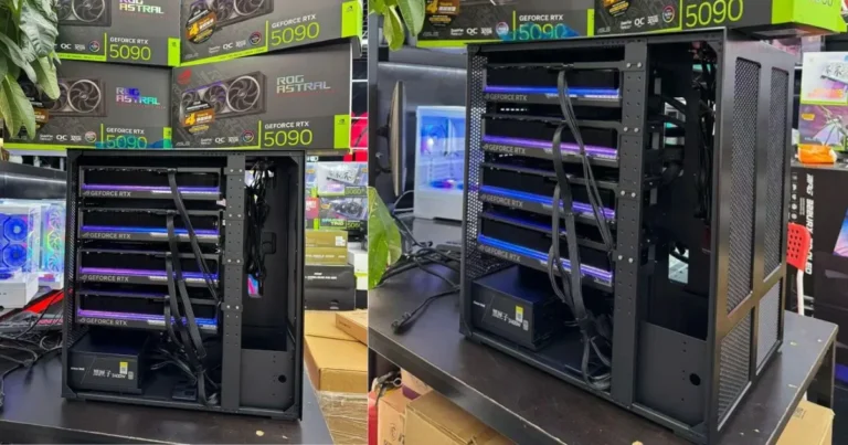 This PC With Four RTX 5090 GPUs Draws More Power Than Your Entire House