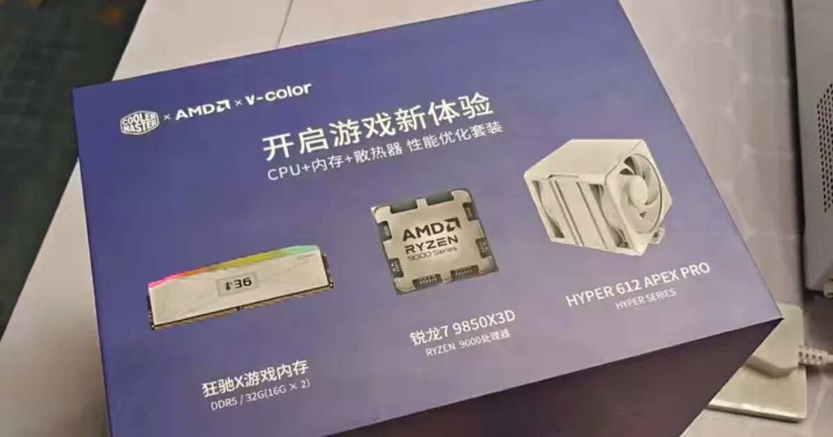 AMD Creates Premium Bundle - Ryzen 7 9850X3D, DDR5 RAM, And Cooler In ...