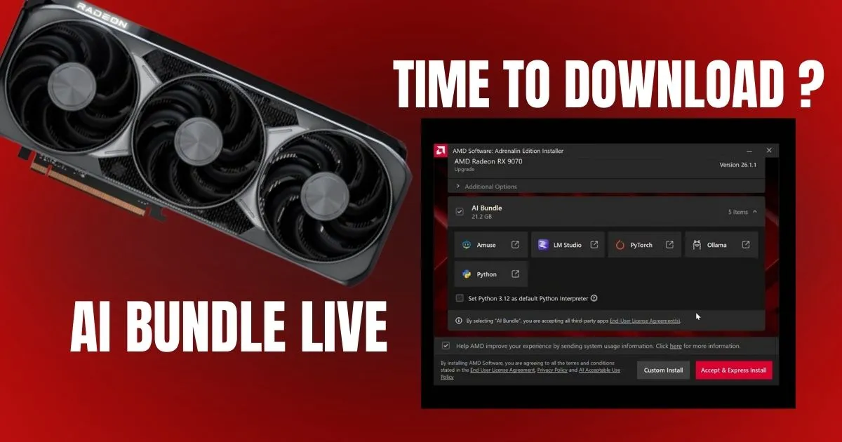 AMD's AI Bundle Live - A 34GB Download That Packs PyTorch, ComfyUI And ...