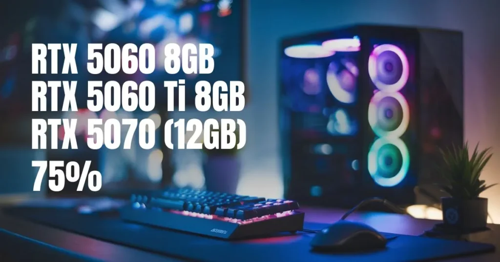 NVIDIA's Q1 GPU Strategy - 75% of RTX 50 Supply to Focus on 8GB and 12GB Models