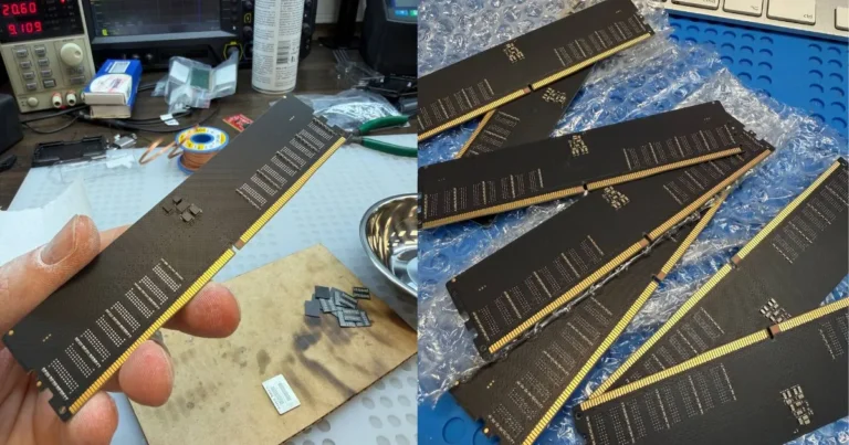 Russian Modder Builds DIY DDR5 Memory Stick, Saving Up to $800 Against Retail Price