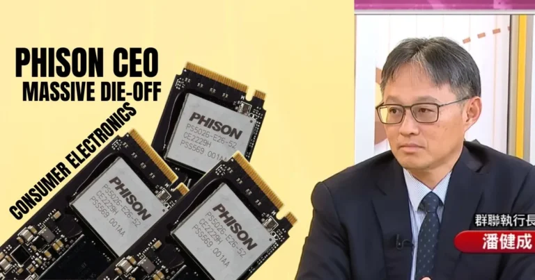 Phison CEO Warns of "Massive Die-Off" Among Consumer Electronics Companies by End of 2026