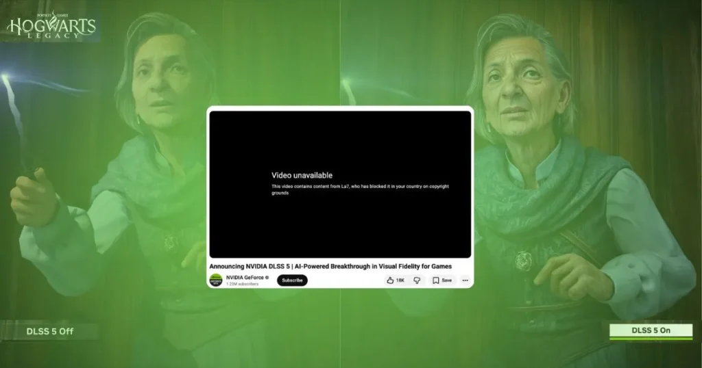 DLSS 5 Video Blocked by Italian TV Copyright Claim—YouTube's System Strikes Again