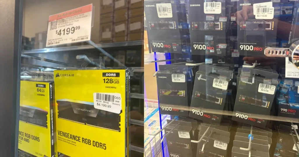 Micro Center Shelves Are Full of DDR5 and SSDs, So Why Are Prices Still in the Thousands?