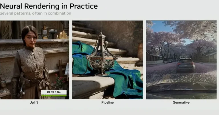NVIDIA shows Neural Texture Compression cutting VRAM from 6.5GB to 970MB