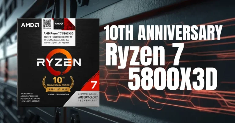Ryzen 7 5800X3D 10th Anniversary Edition Surfaces in India for ~$310