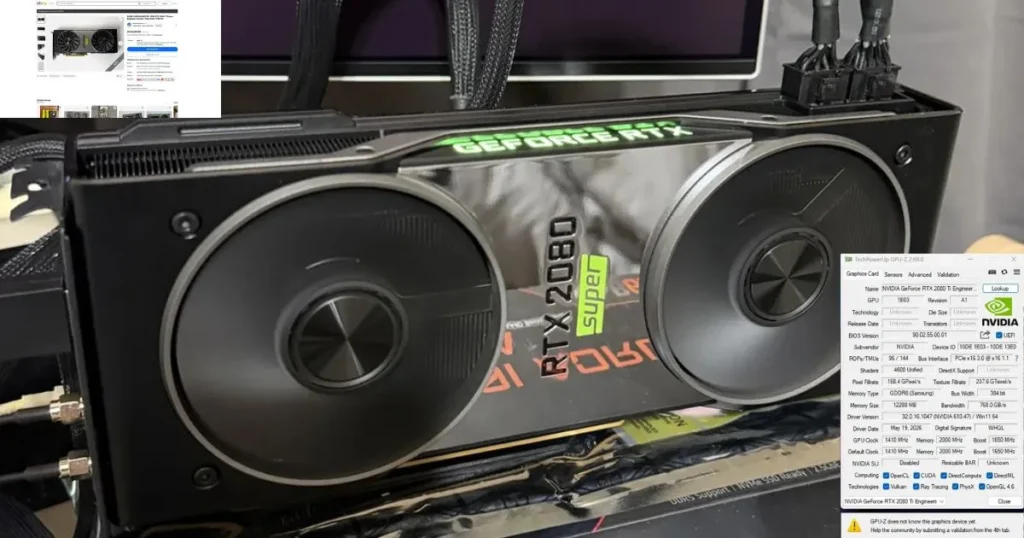 Never-Released GeForce RTX 2080 Ti SUPER Prototype Surfaces with 4608 CUDA Cores and 12GB VRAM