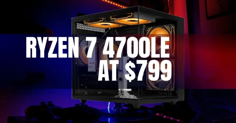 AMD Zen 2 Returns in 2026: Ryzen 7 4700LE Appears in $799 RTX 3050 Prebuilt PC