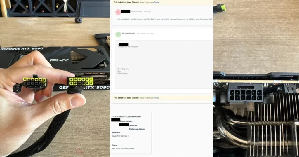 PNY Rejects Melted RTX 5090 Warranty Claim Over Native PSU Cable, Sparking Confusion